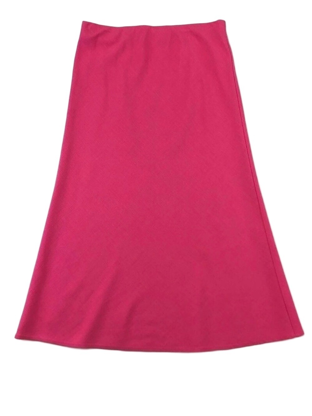 Babaton Aritzia fuchsia pink aline unlined midi skirt Size 6 stretch waist